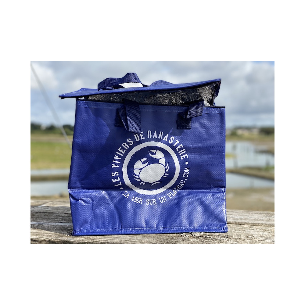Le sac isotherme est idéal pour transporter au frais vos crustacés.