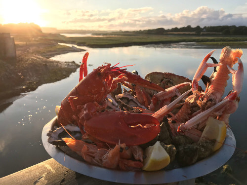 cuisson et confection maison la mer sur un plateau